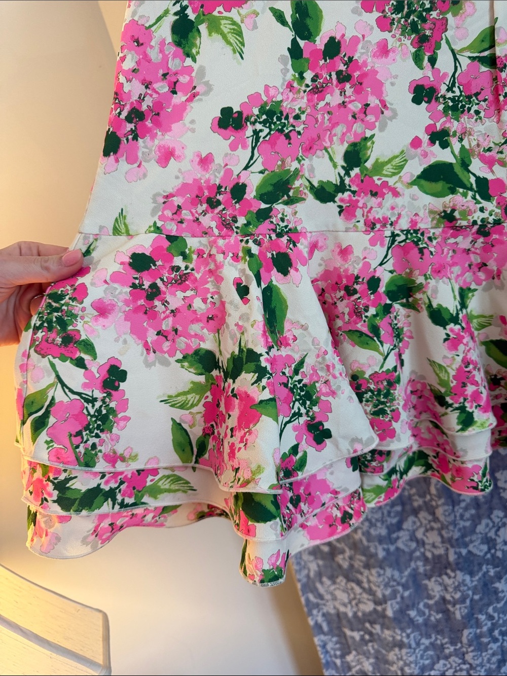 Tuckernuck Pink and Green Floral Button-Front Tunic - Picture 4 of 6